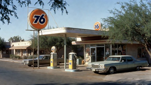 1979: The Big Orange 76 Ball at 4th and Stone in Tucson