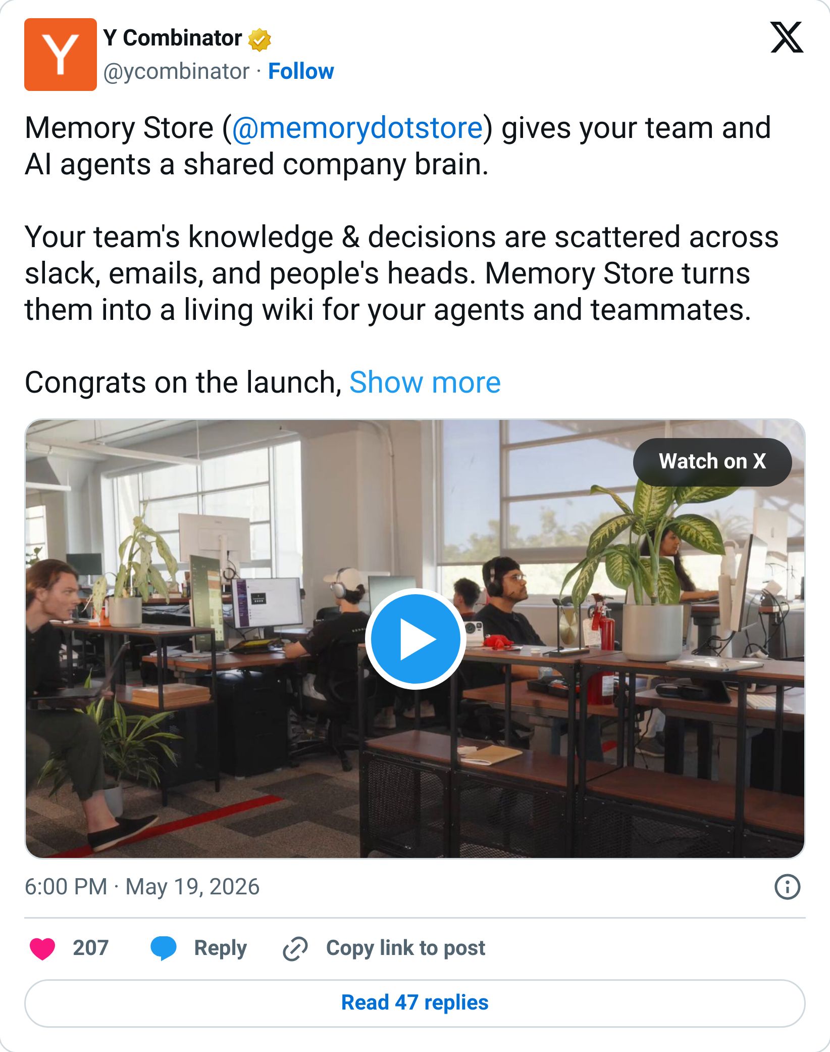 Tweet screenshot