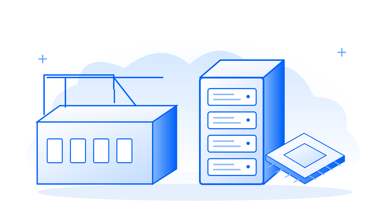 Conceptual Investor Call illustration: AI DOESN’T LIVE IN THE CLOUD. IT LIVES IN VERY EXPENSIVE BUILDINGS.