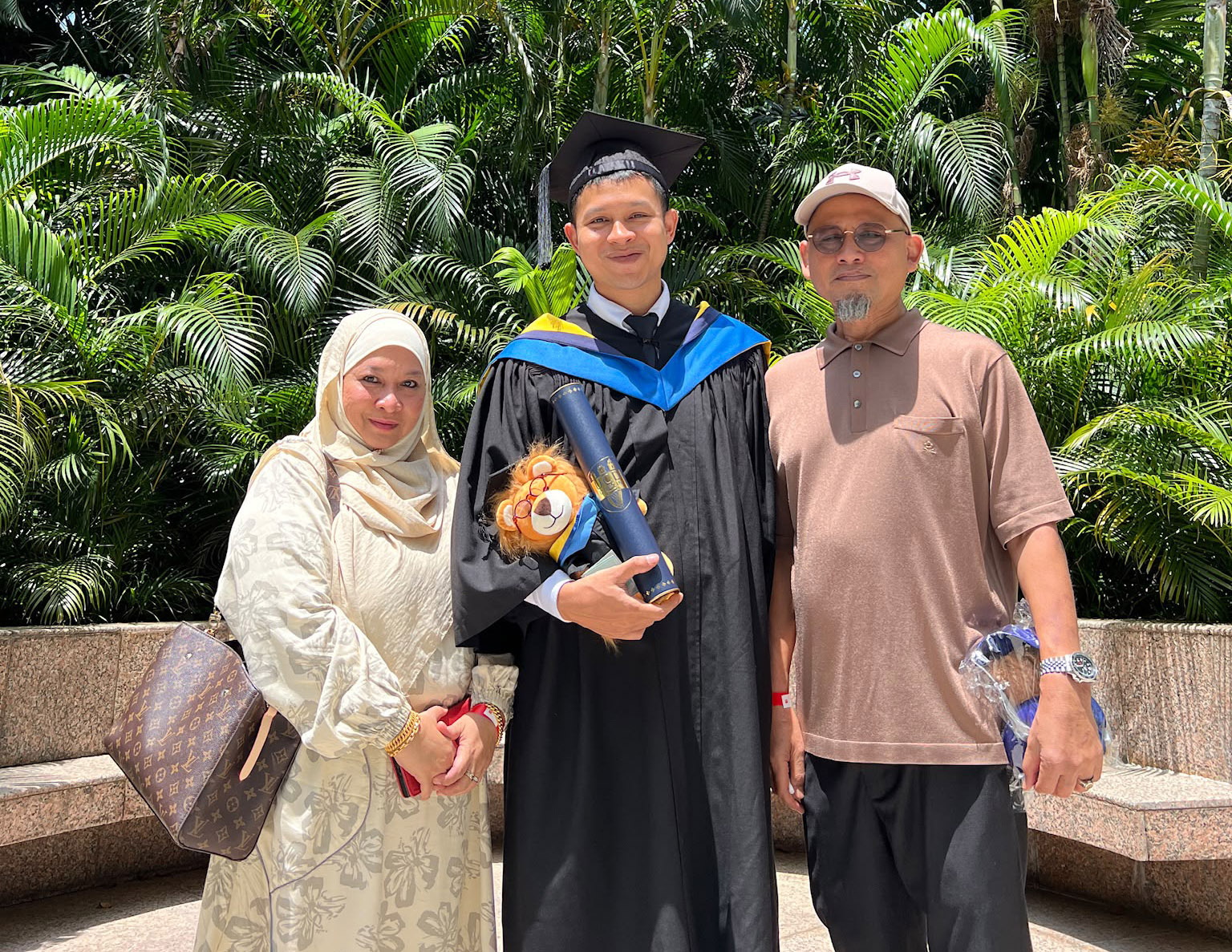 Making mum and dad proud