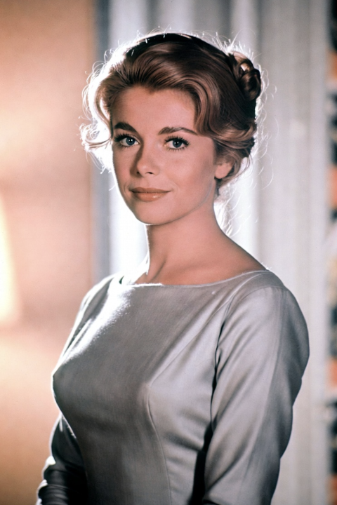 Classic 1960s film star portrait with elegant style