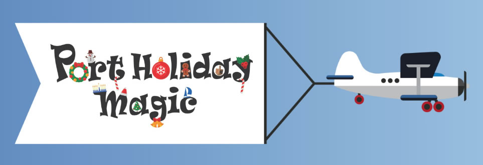 Port Holiday Magic promotional artwork from the Port Washington BID.
