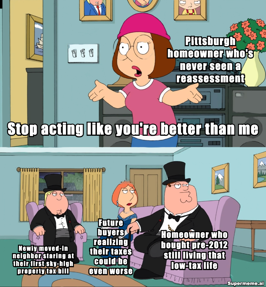 Pittsburgh property assessment meme