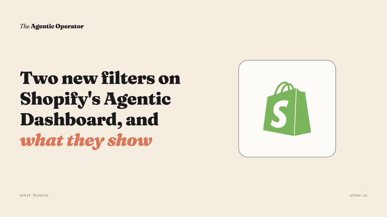 What's new on Shopify's Agentic Dashboard (and what it shows)