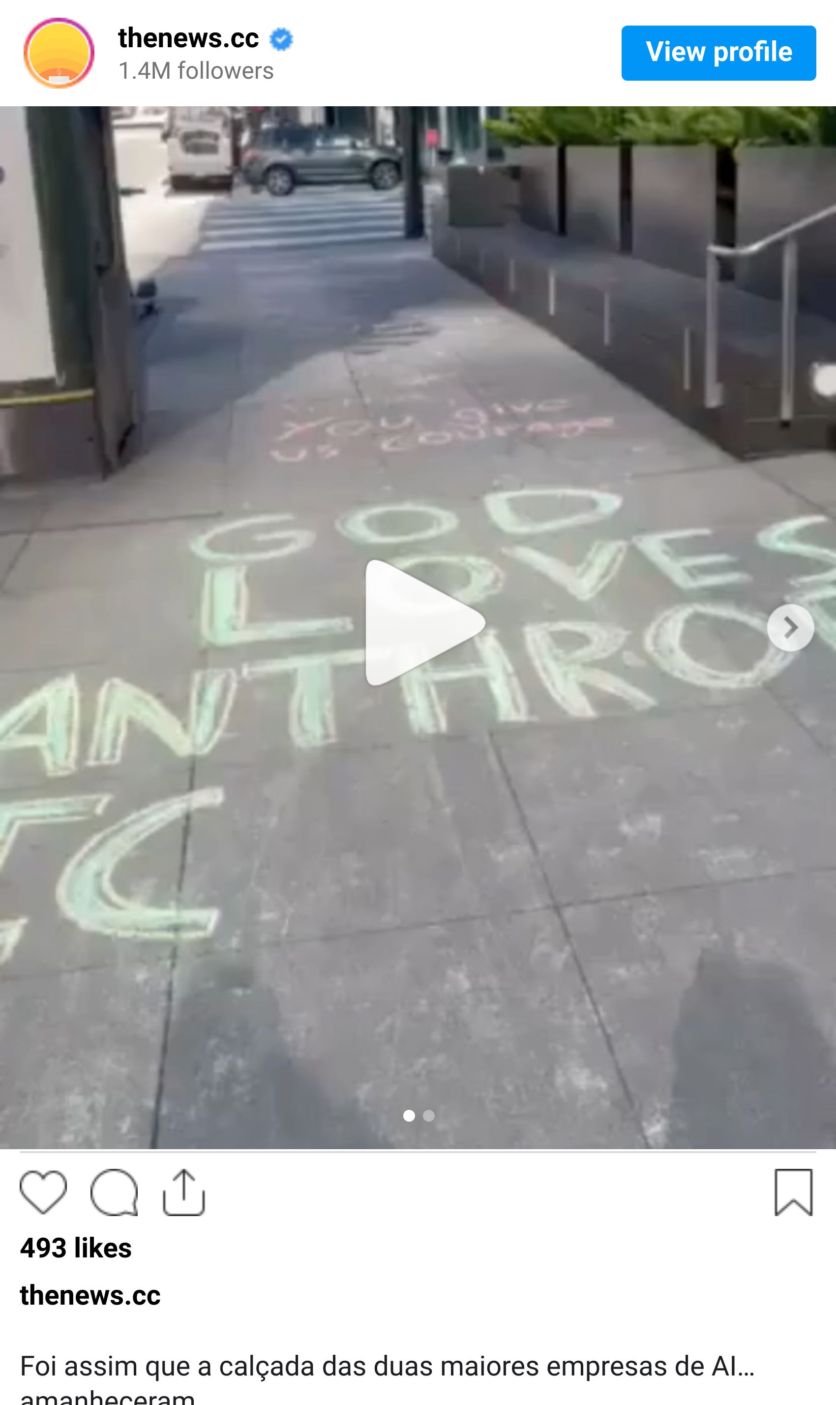 Instagram reel screenshot