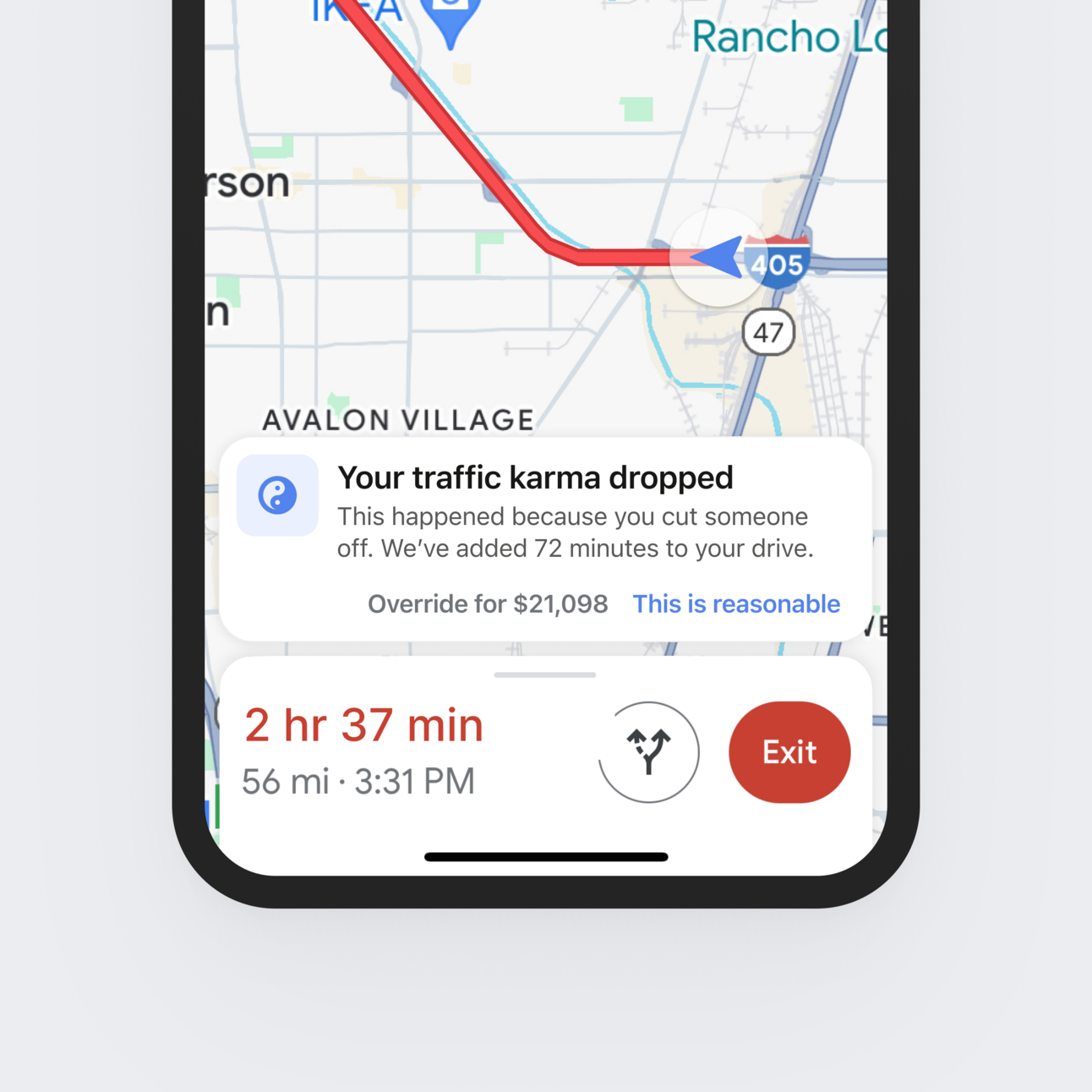 Google Maps karma