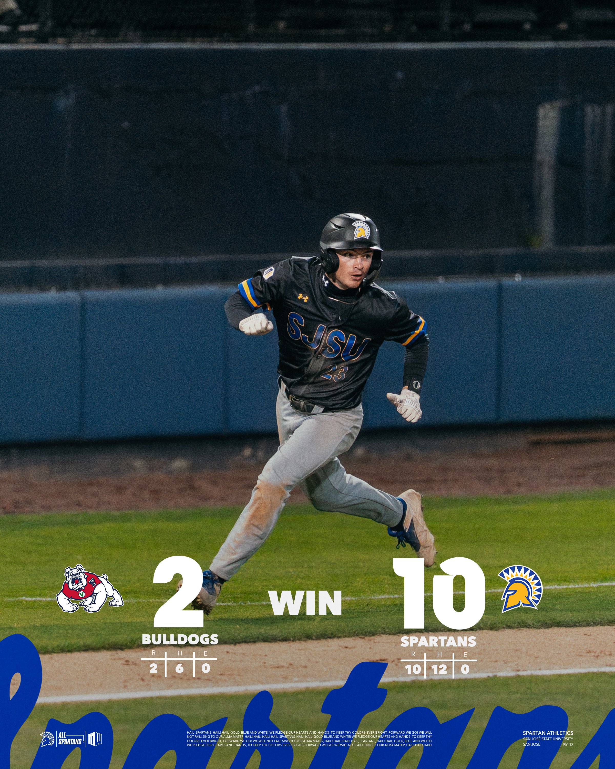 The San Jose State Spartans baseball team won its two-game series ...