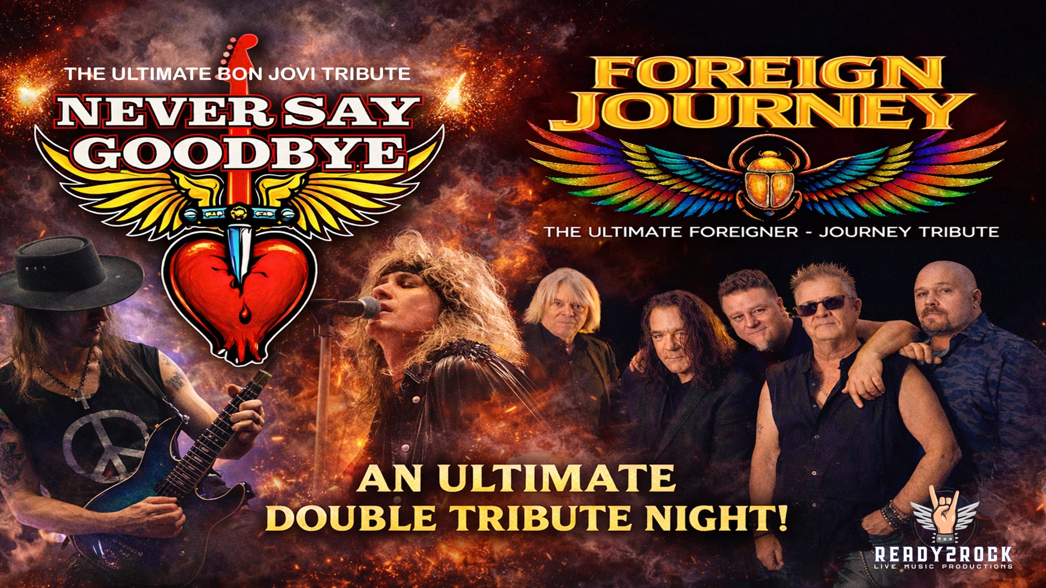 Journey, Foreigner and Bon Jovi Tribute Show : official promotional image