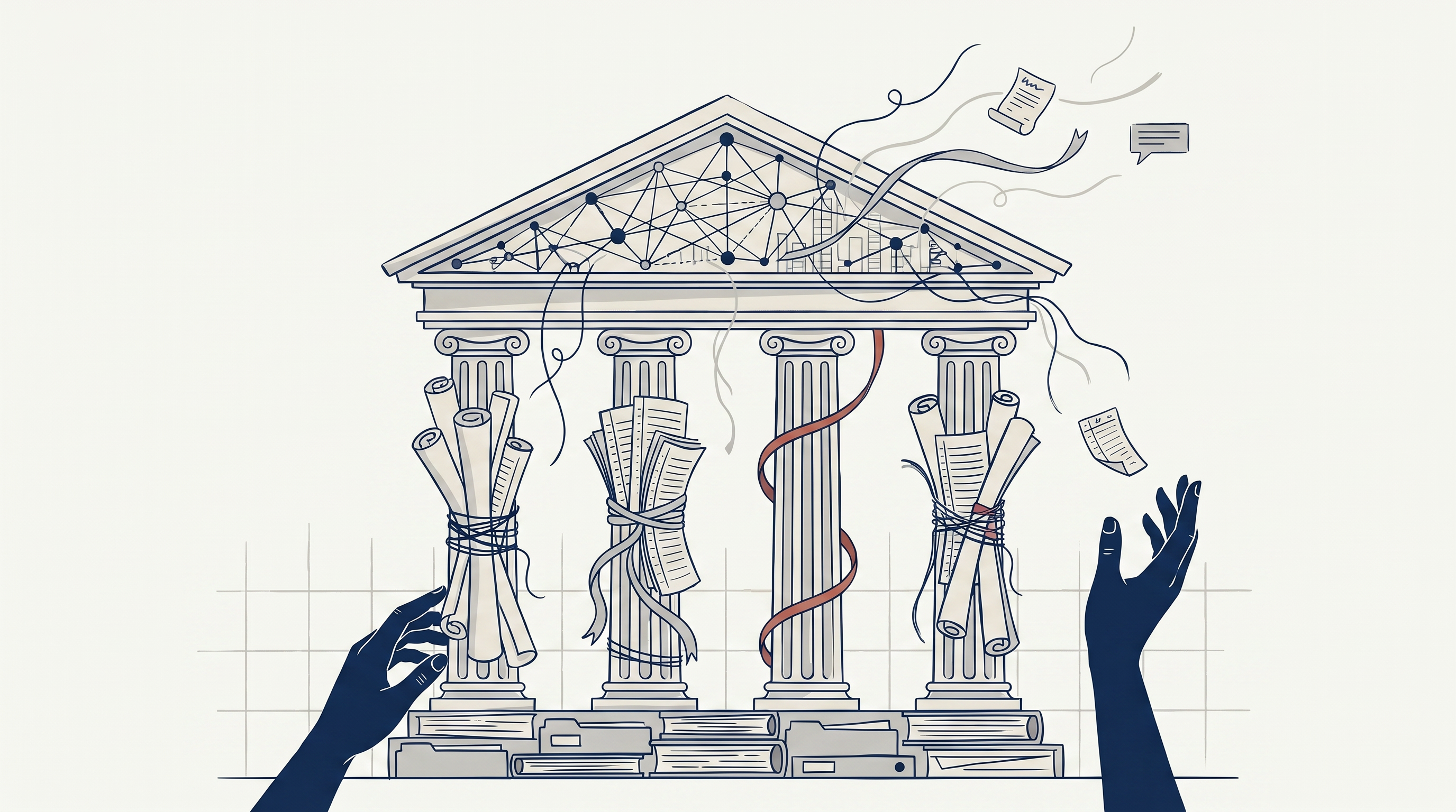 Editorial illustration for The Firm Is The Trace