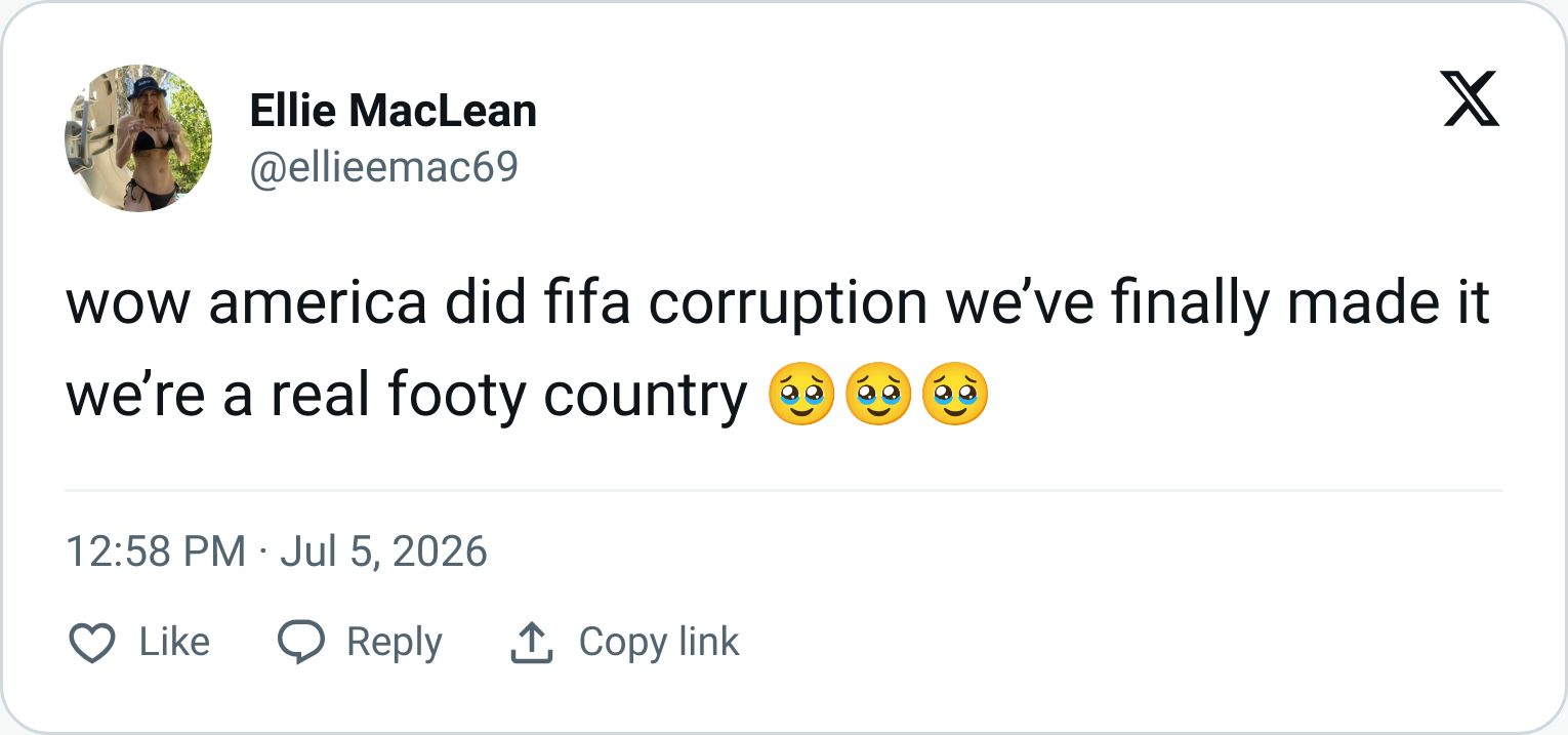 Tweet screenshot