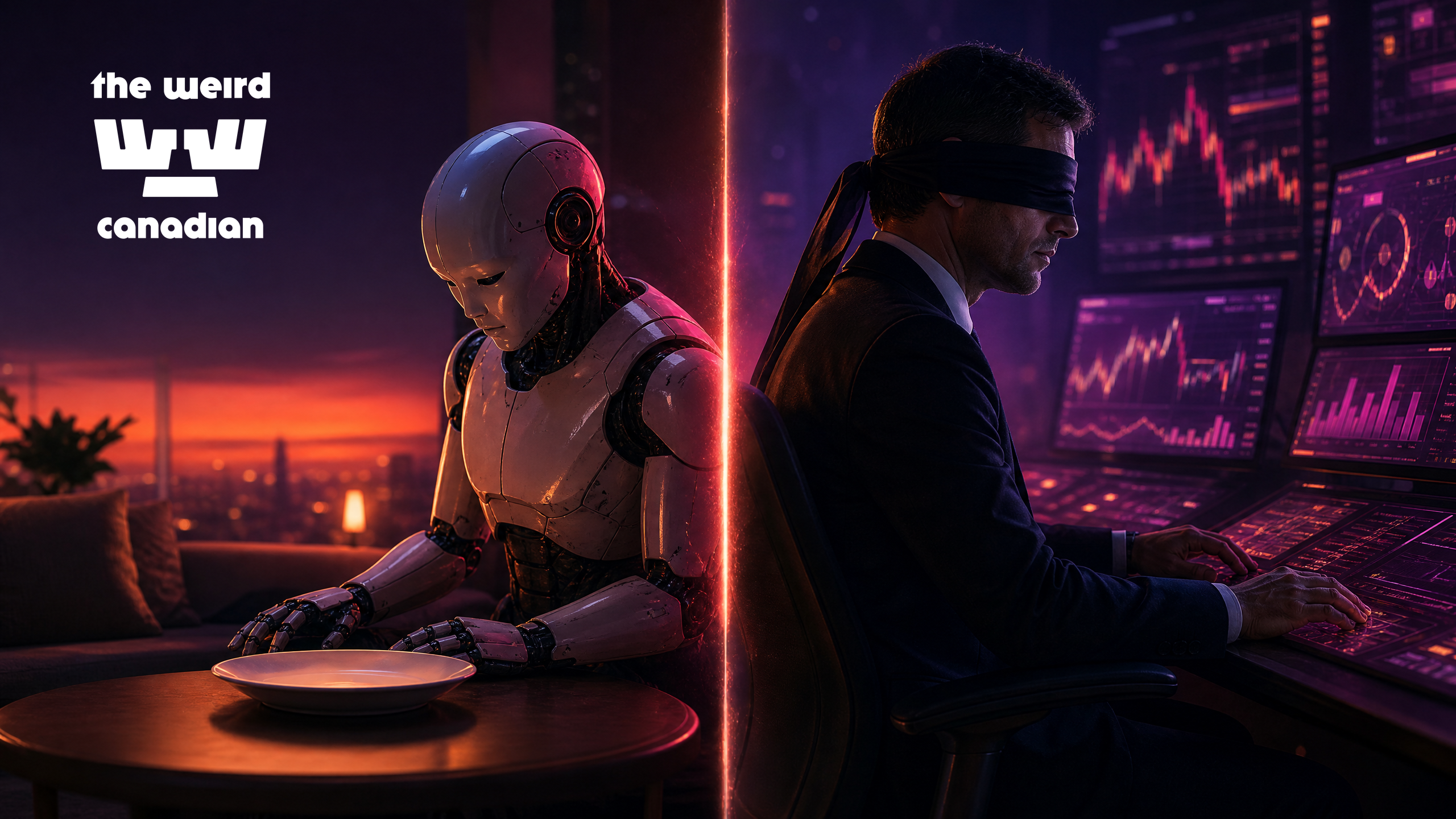 Newsletter artwork for "the AI CEO that fired its own founder"
