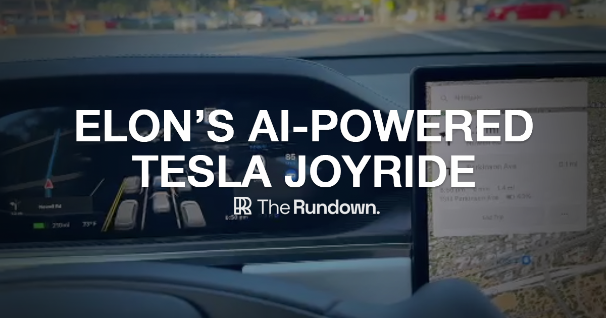 🤖 Elon puts his life in AI's hands