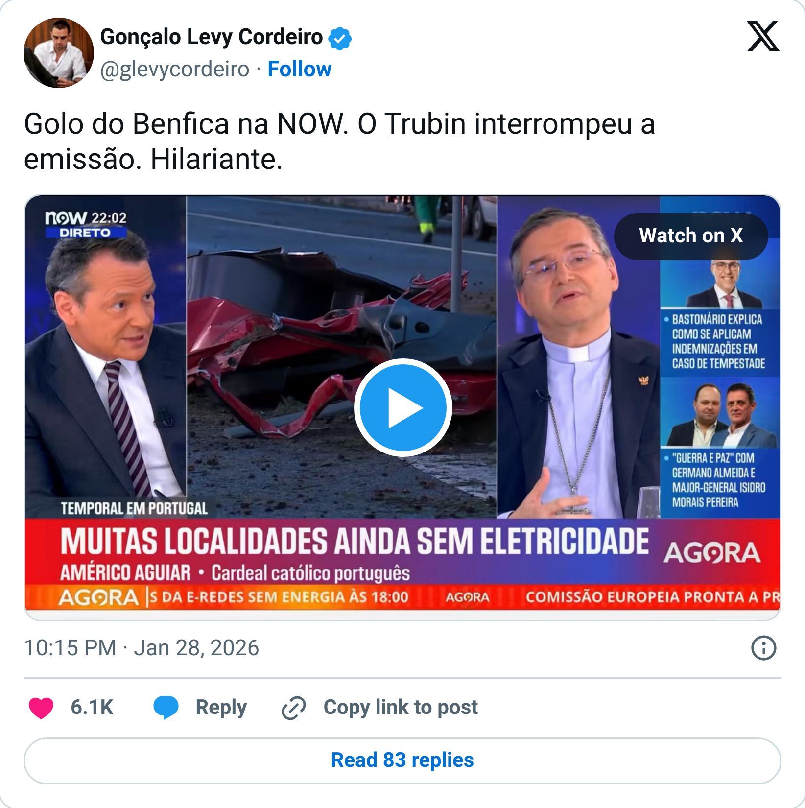 Tweet screenshot