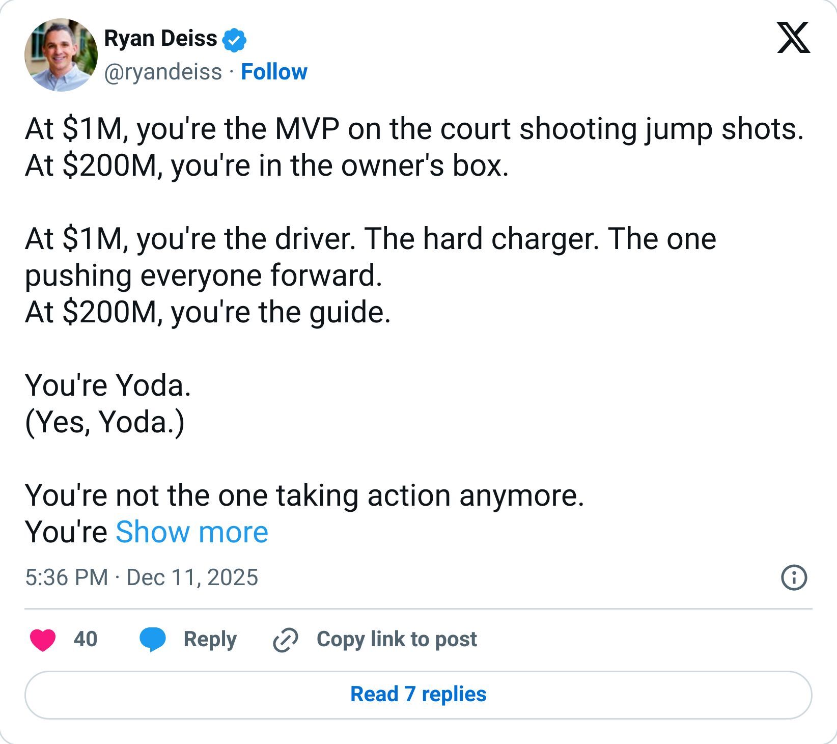 Tweet screenshot