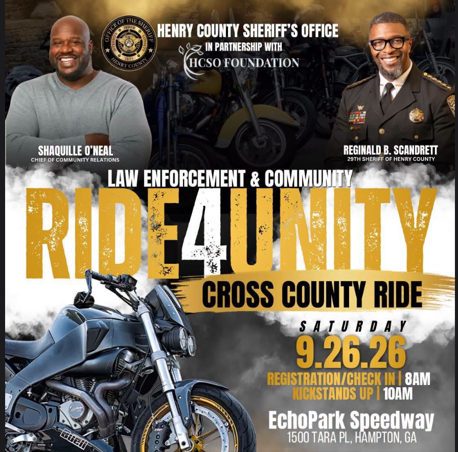 Ride4Unity motorcycle ride with Shaquille O'Neal and Sheriff Scandrett