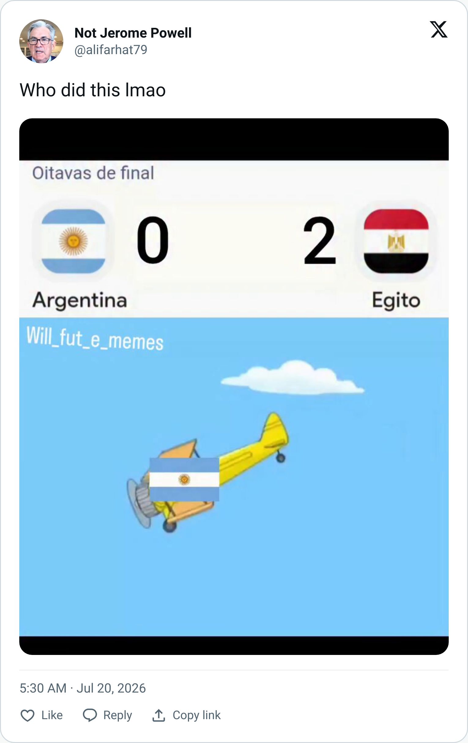Tweet screenshot