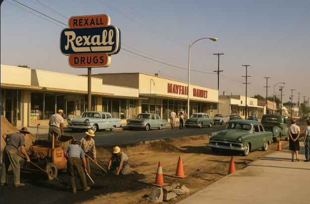 Building Suburbia on a June Day, 1960