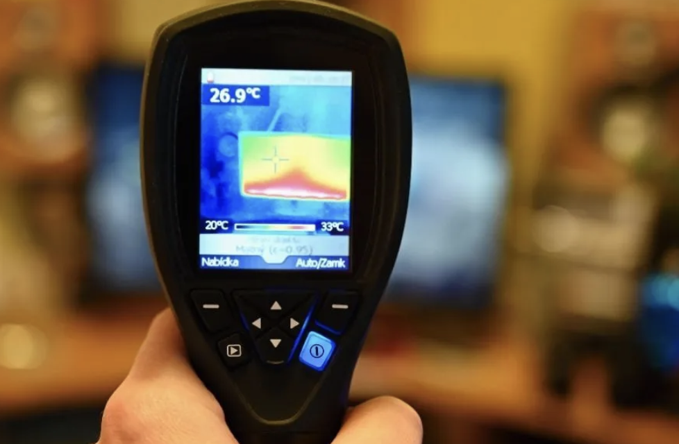 Thermal camera used during the restoration process