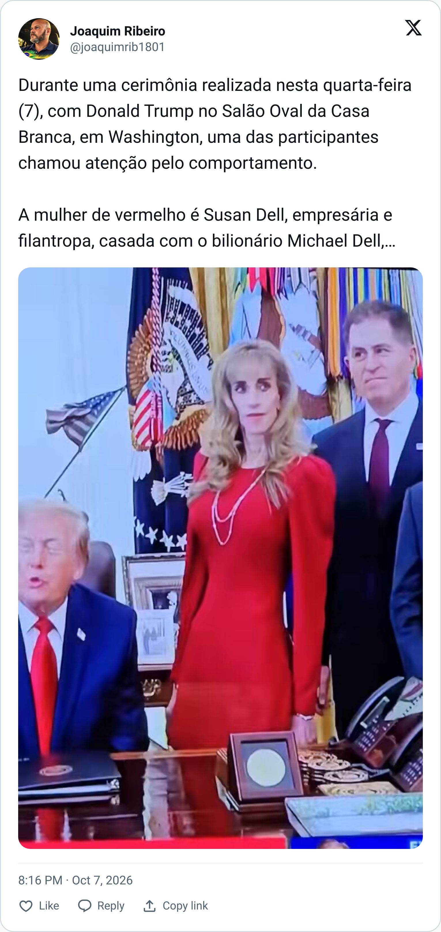 Tweet screenshot