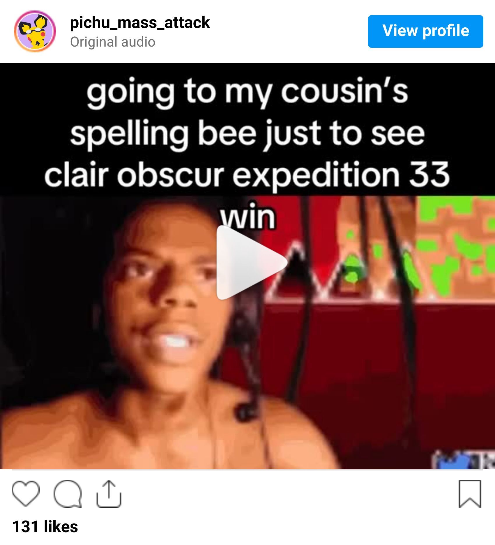 Instagram reel screenshot