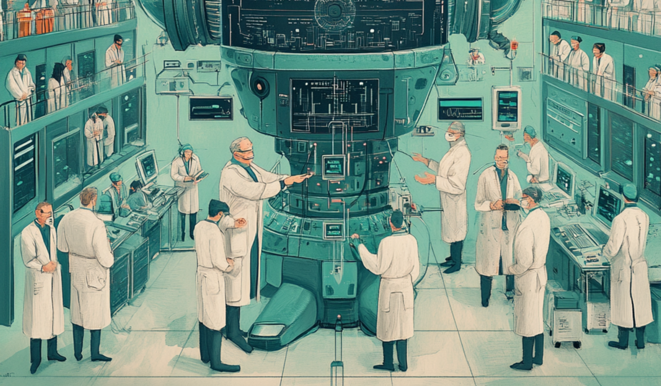 How many humans does it take to run healthcare AI?