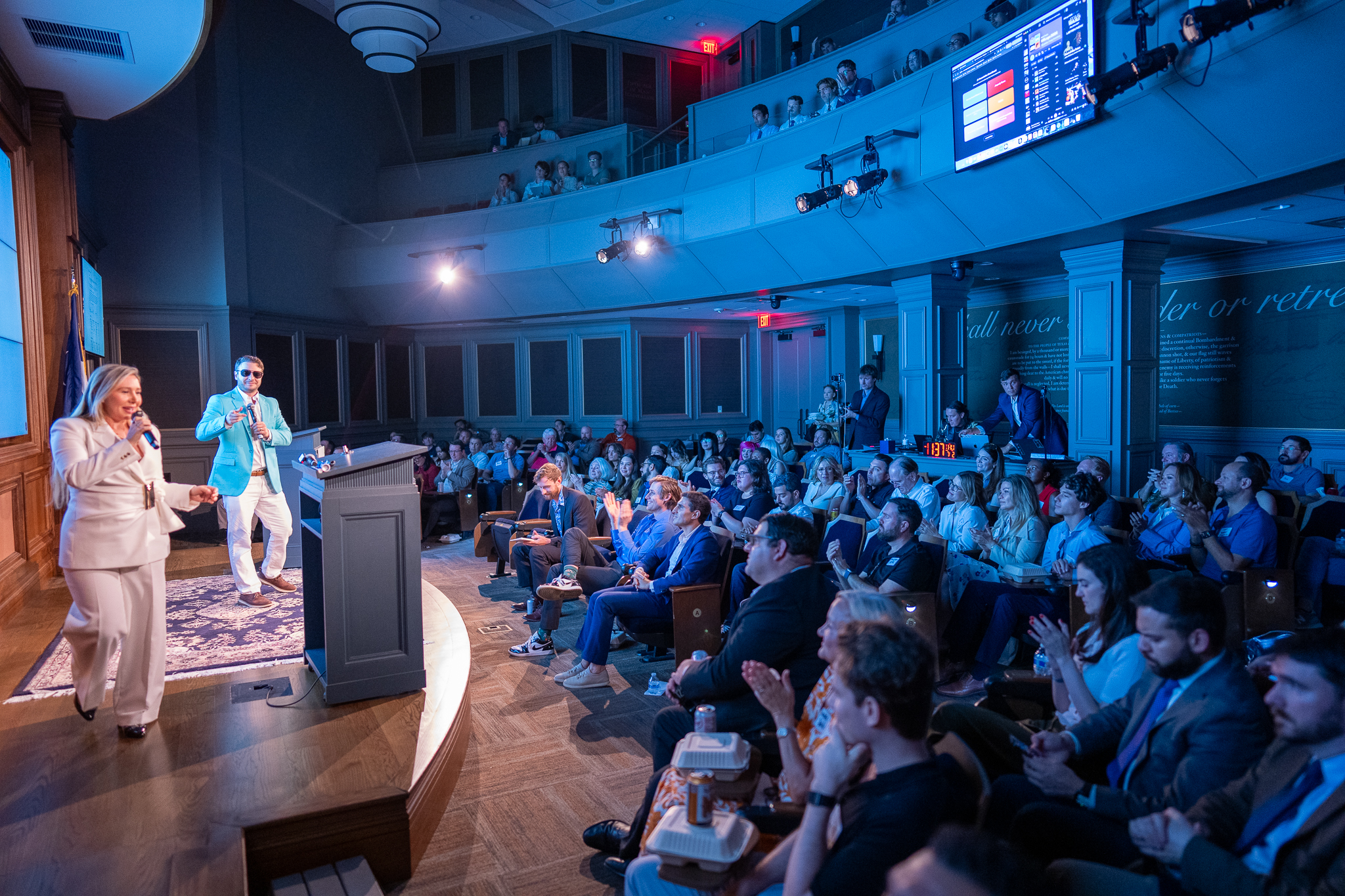 The crowd and founders