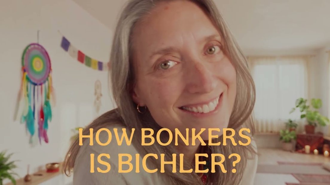 Still from the Bonkers Bichler campaign ad, AI footage of Jessica Bichler