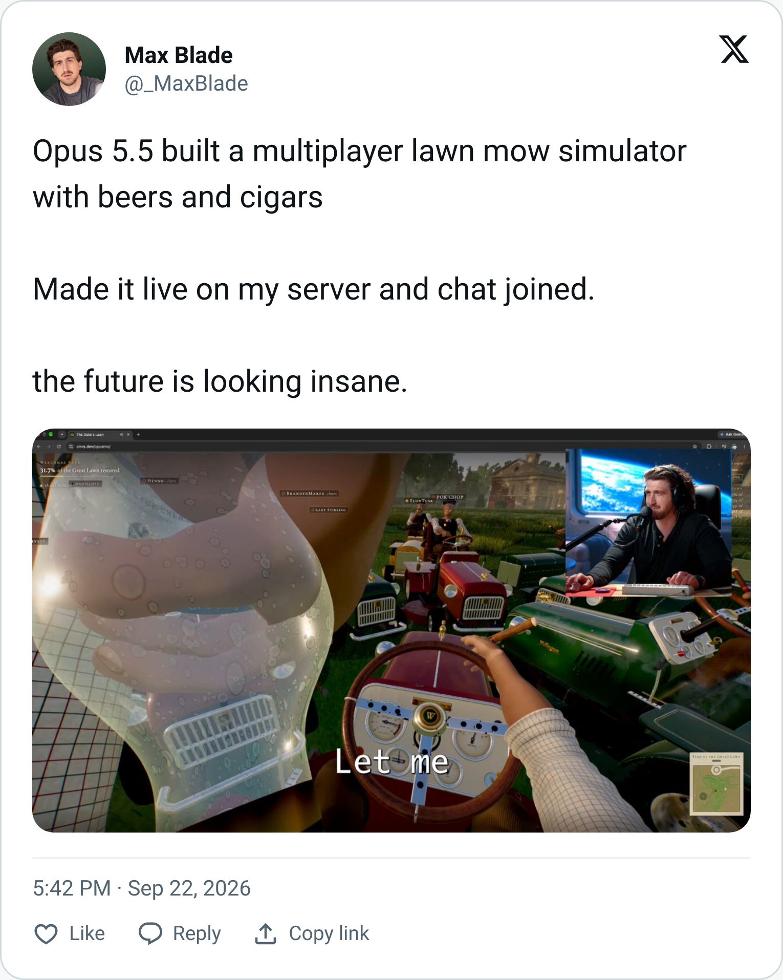 Tweet screenshot