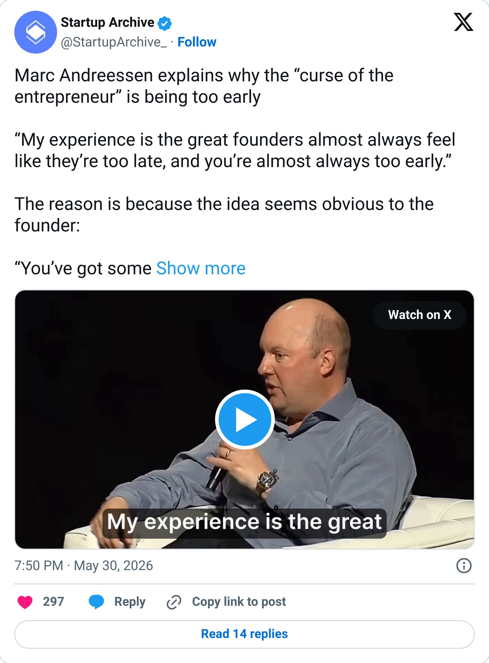 Tweet screenshot