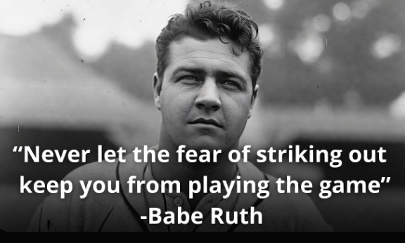 Babe Ruth on Taking the Swing