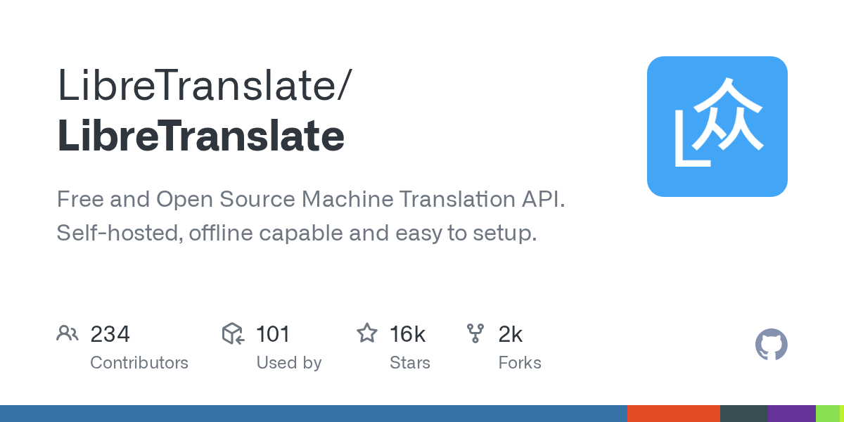 LibreTranslate open-source translation engine