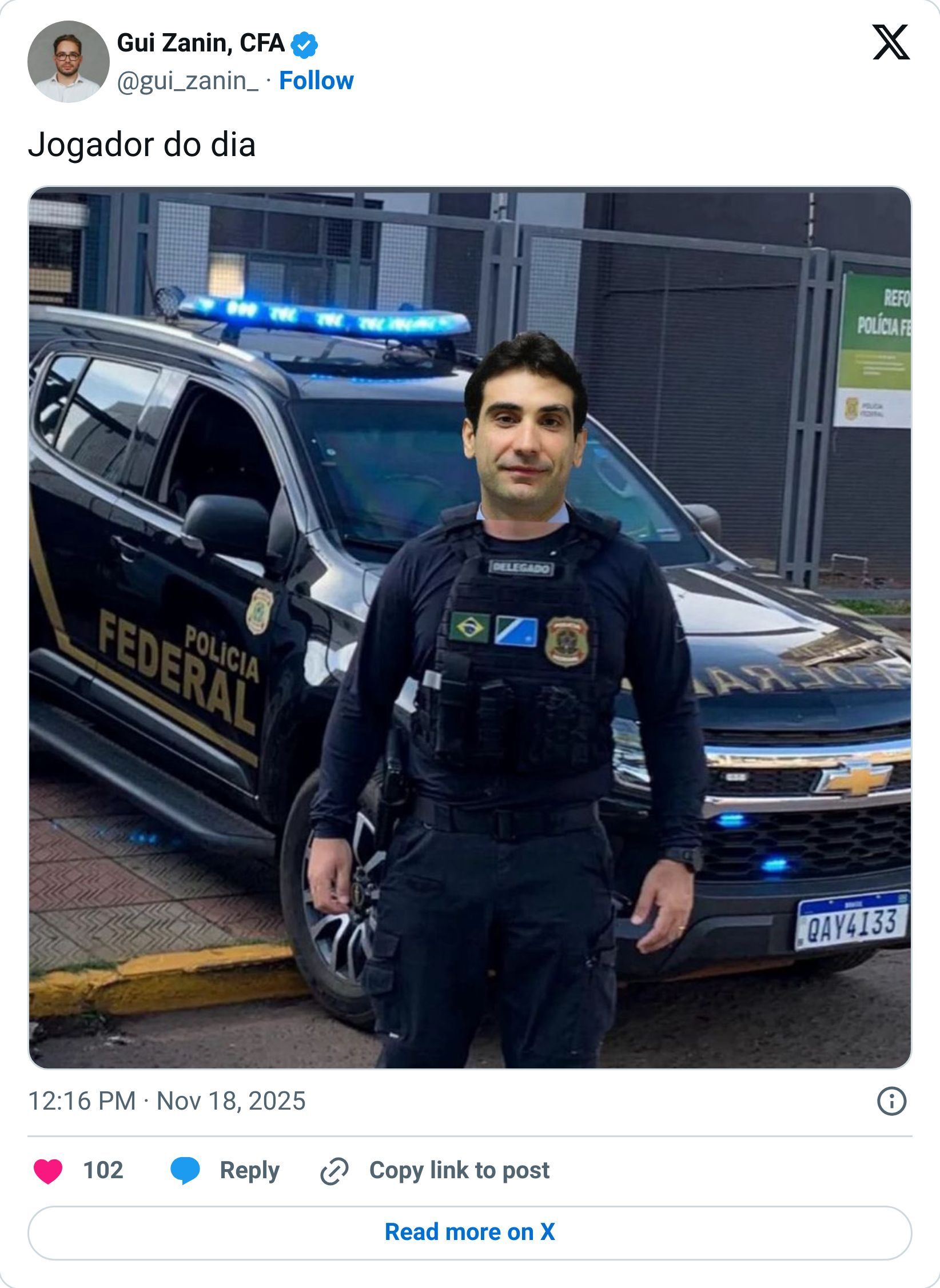 Tweet screenshot
