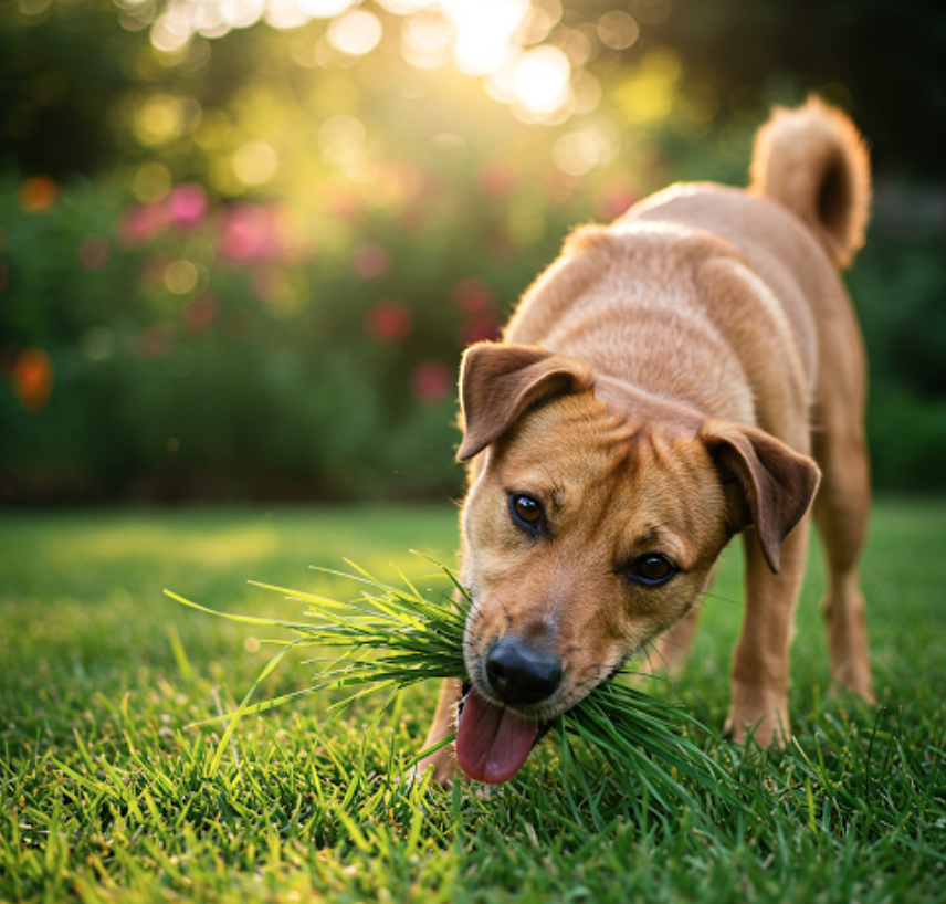 Thumbnail for Puppies Eating Yard Dirt And Grass Outside