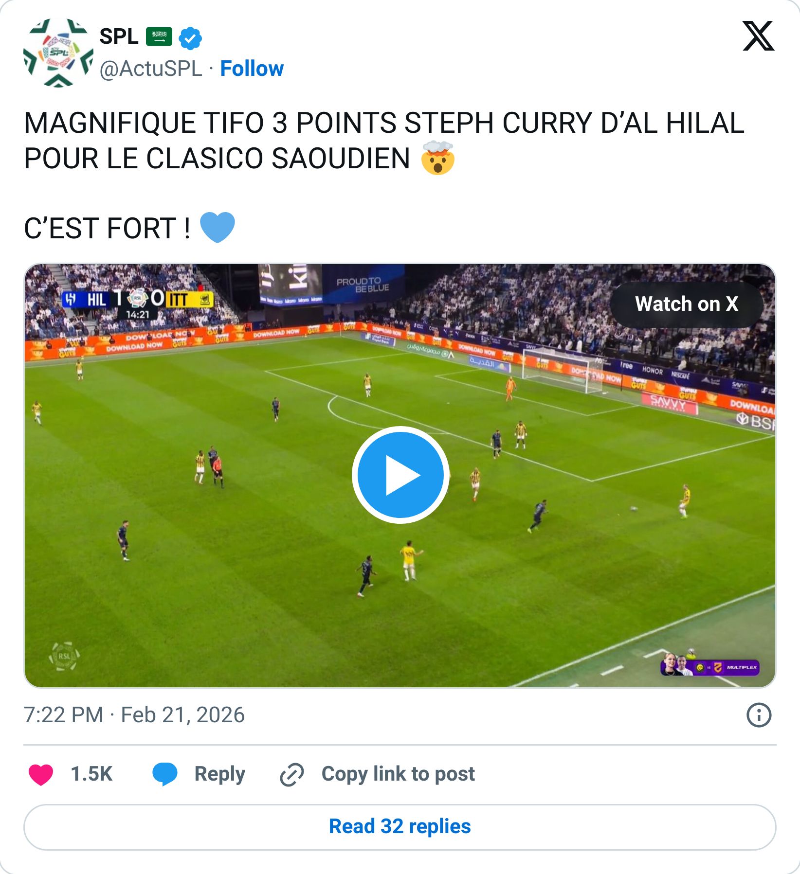 Tweet screenshot