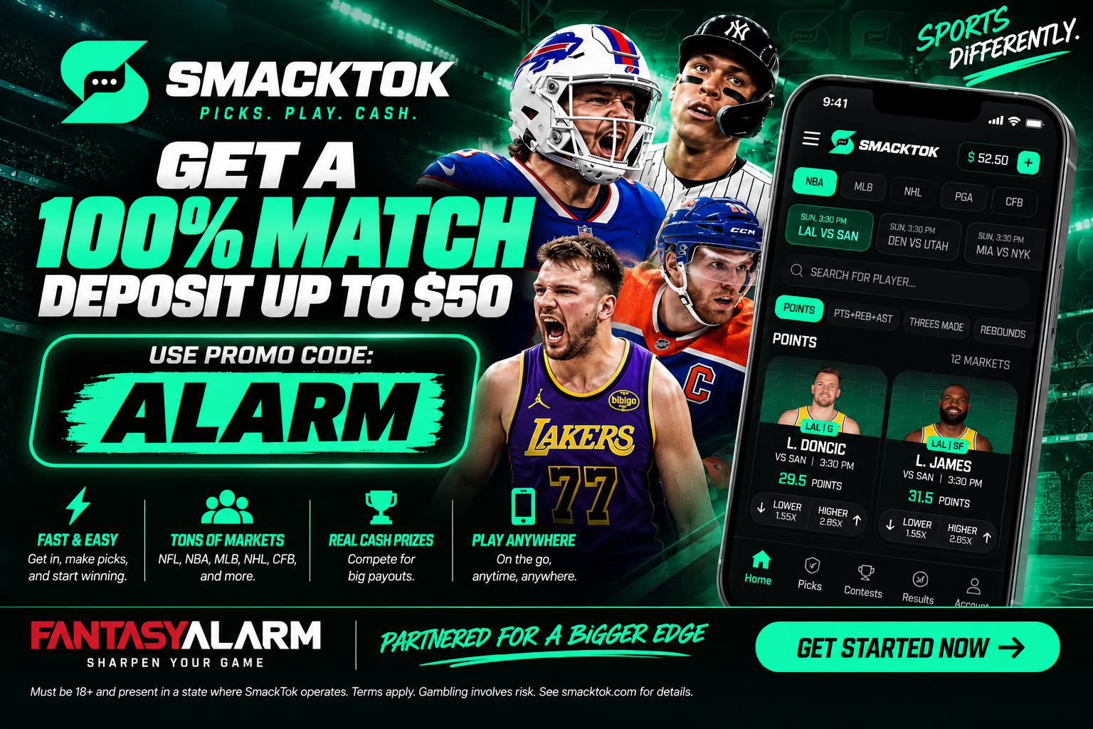Smacktok - use promo code ALARM