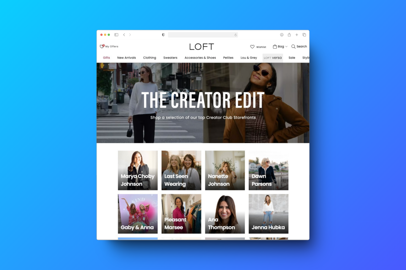Creator Store Reference The Rise of Creator Storefronts (Shop By Influencer)