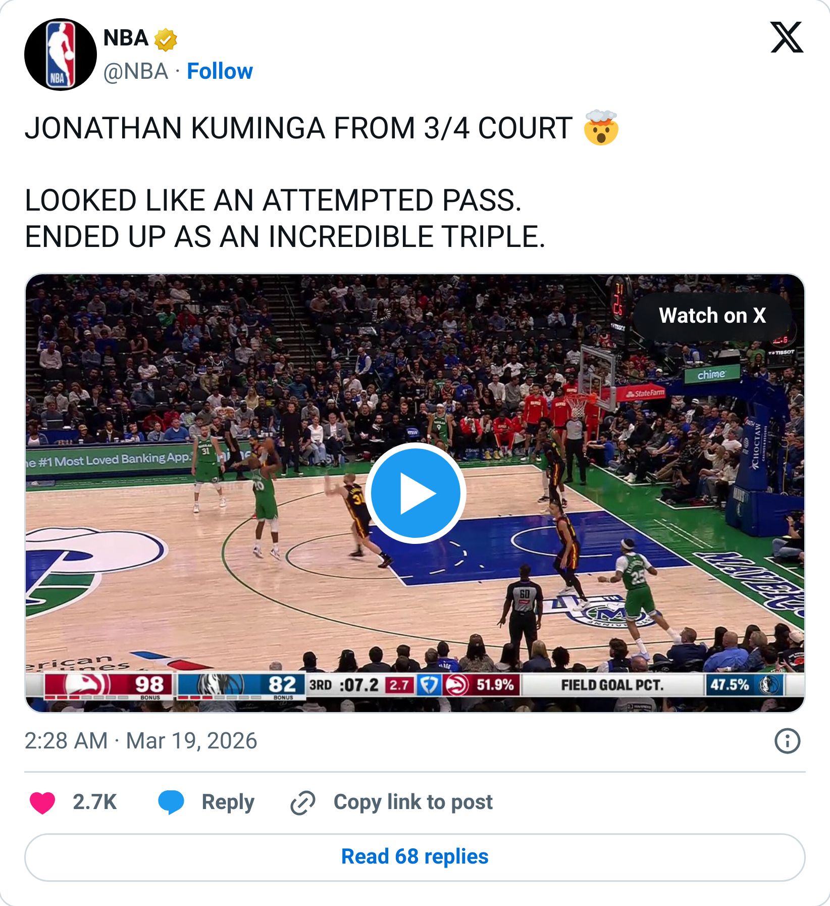 Tweet screenshot