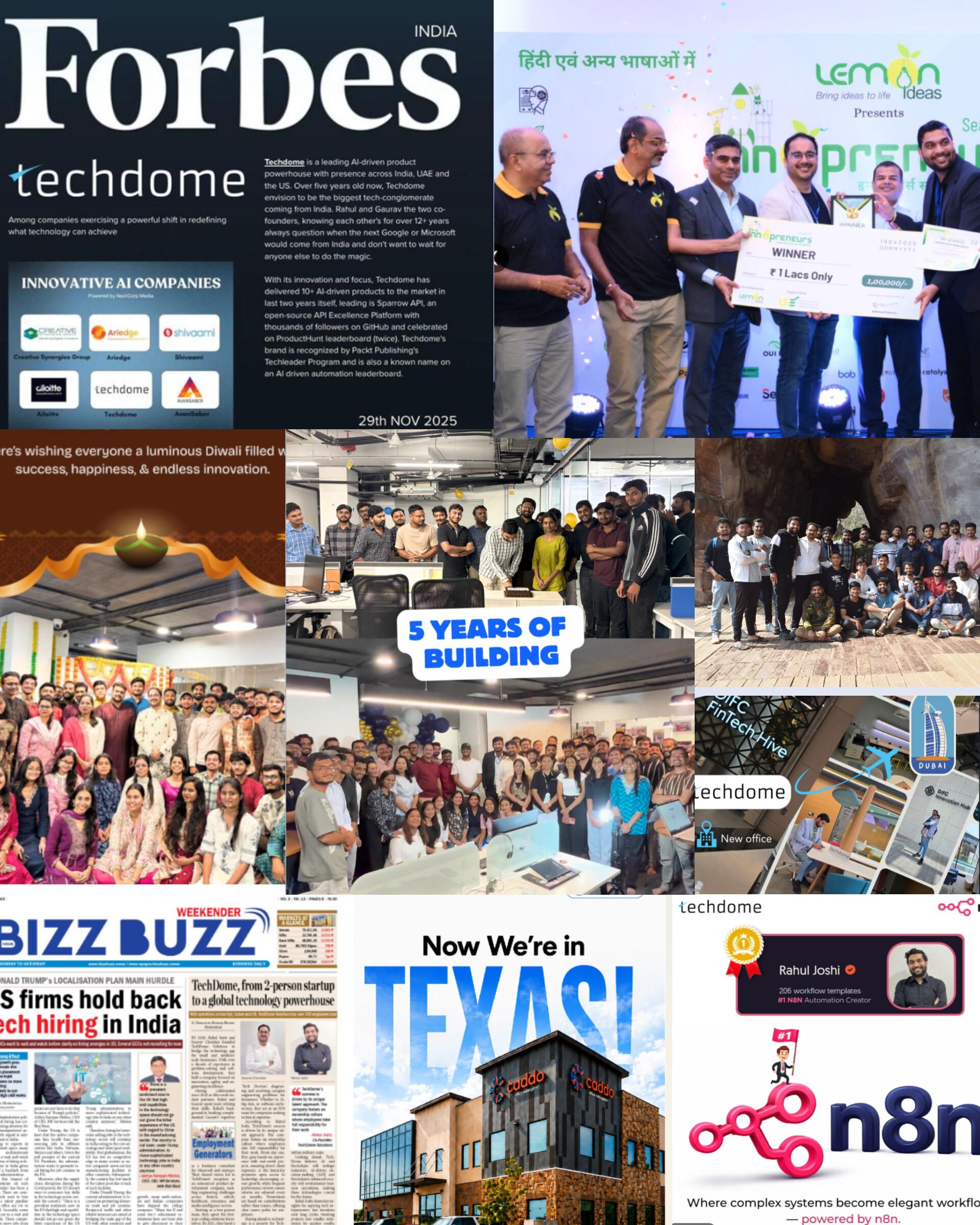 Techdome Turns 6: From Two Laptops in Indore to Three Countries and 150+ People