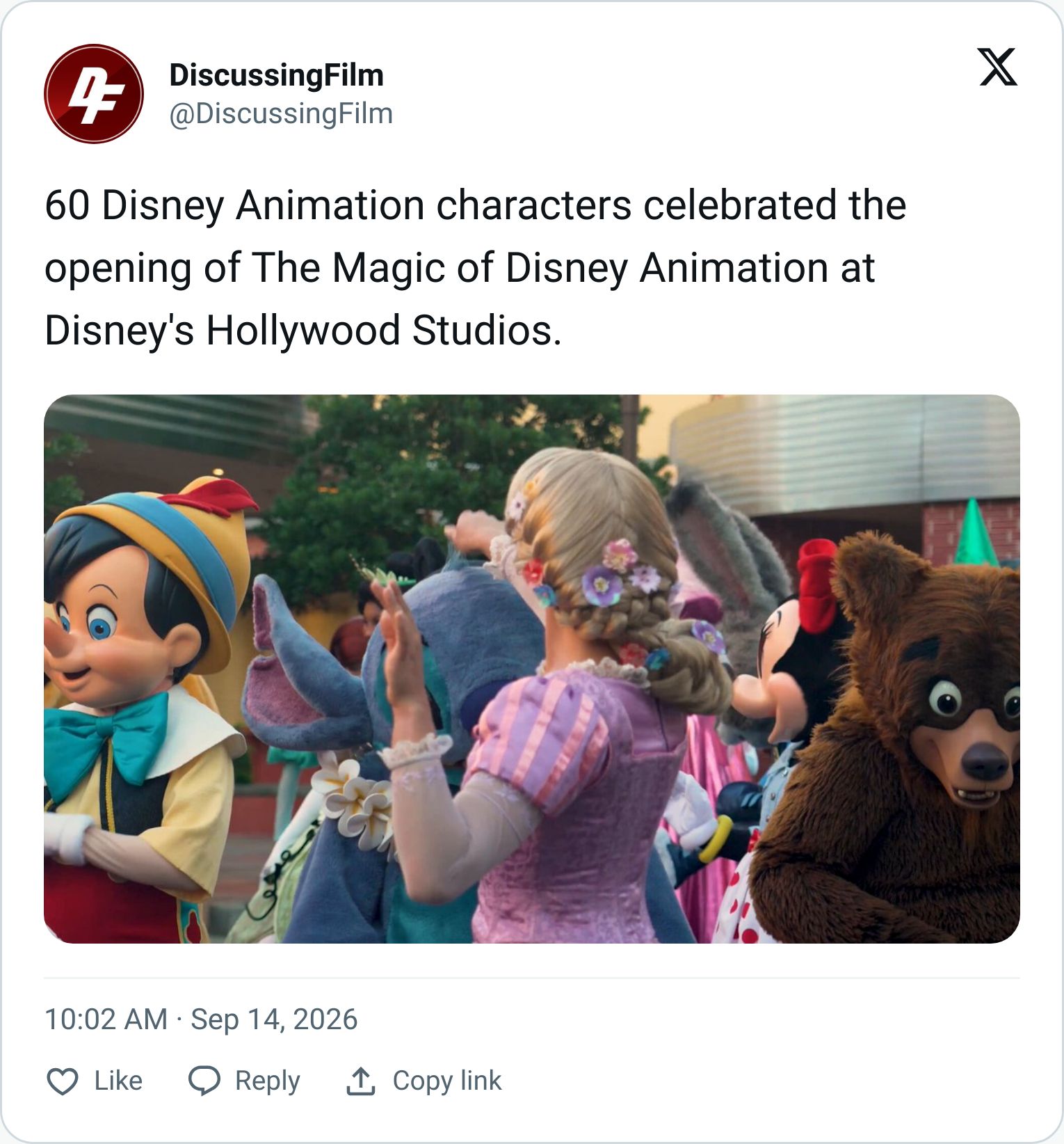 Tweet screenshot