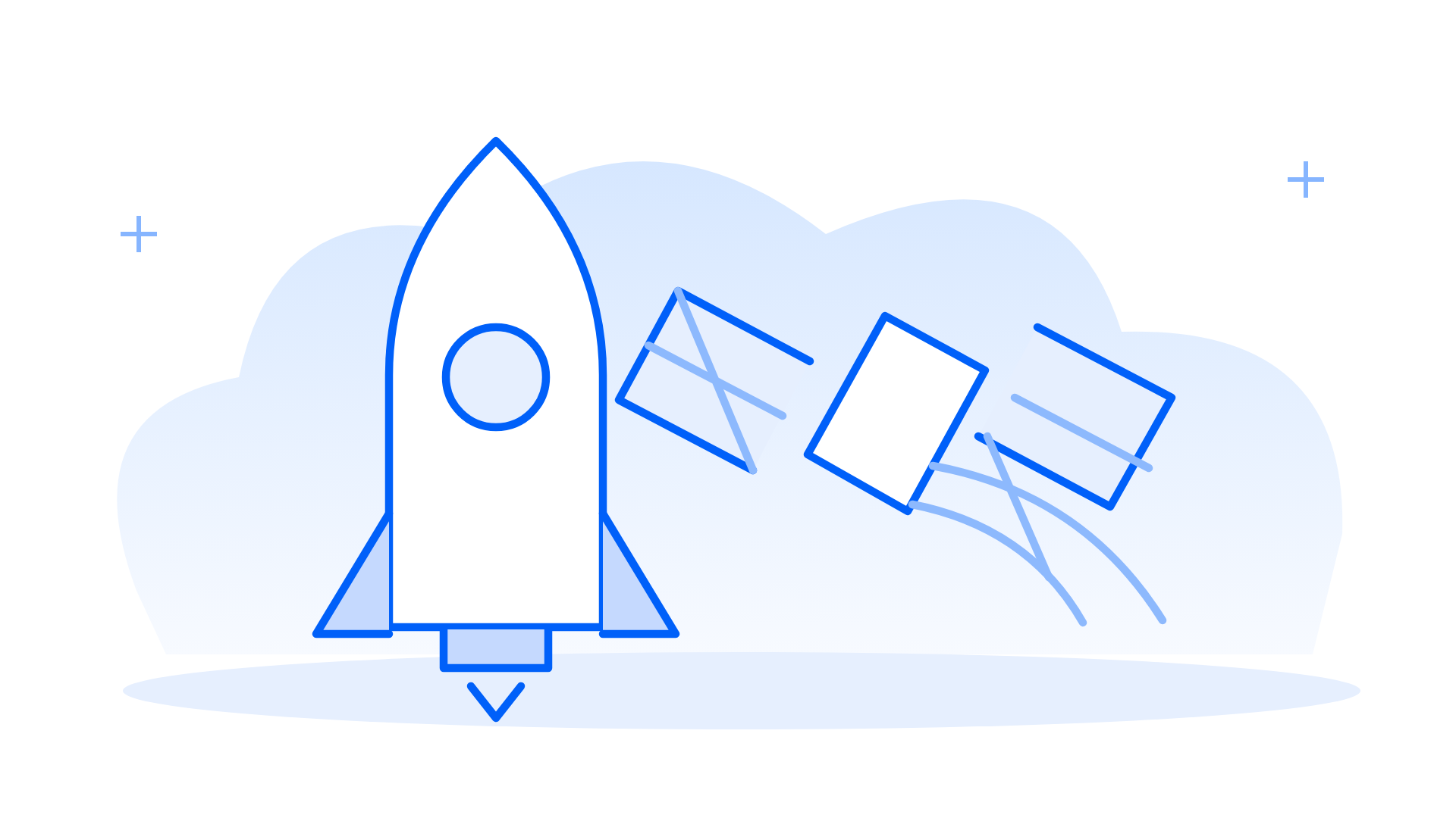 Investor Call conceptual editorial illustration: 03 spacex