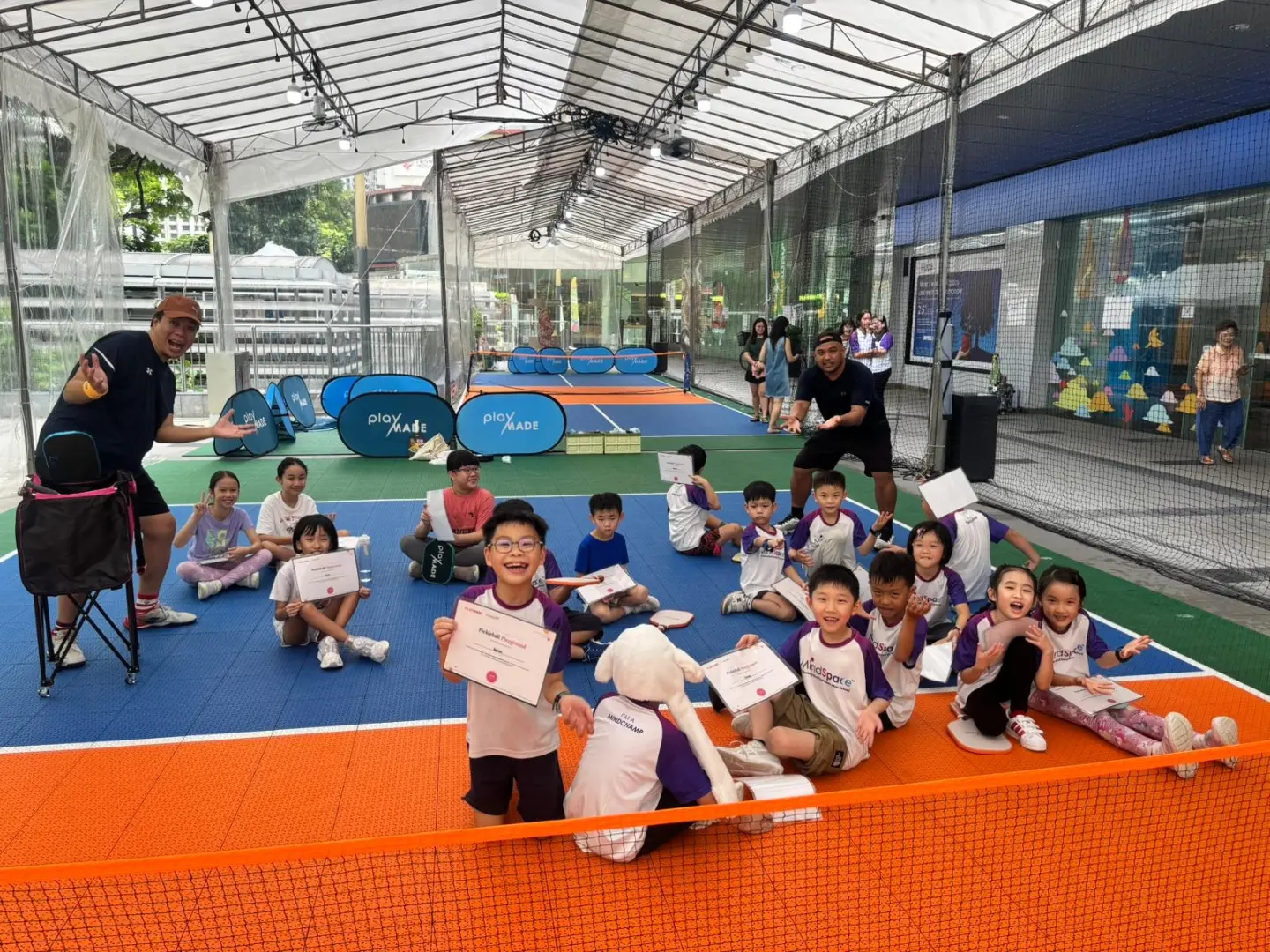 "I believe the children are the future", sang Whitney and say That Pickleball Academy.