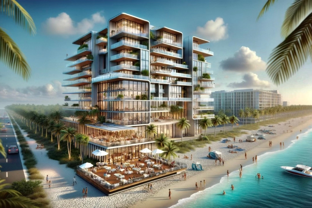 Curated visual reference: Gallery Detail: David Martin S Terra Plans Beachfront Key Biscayne Condo Development