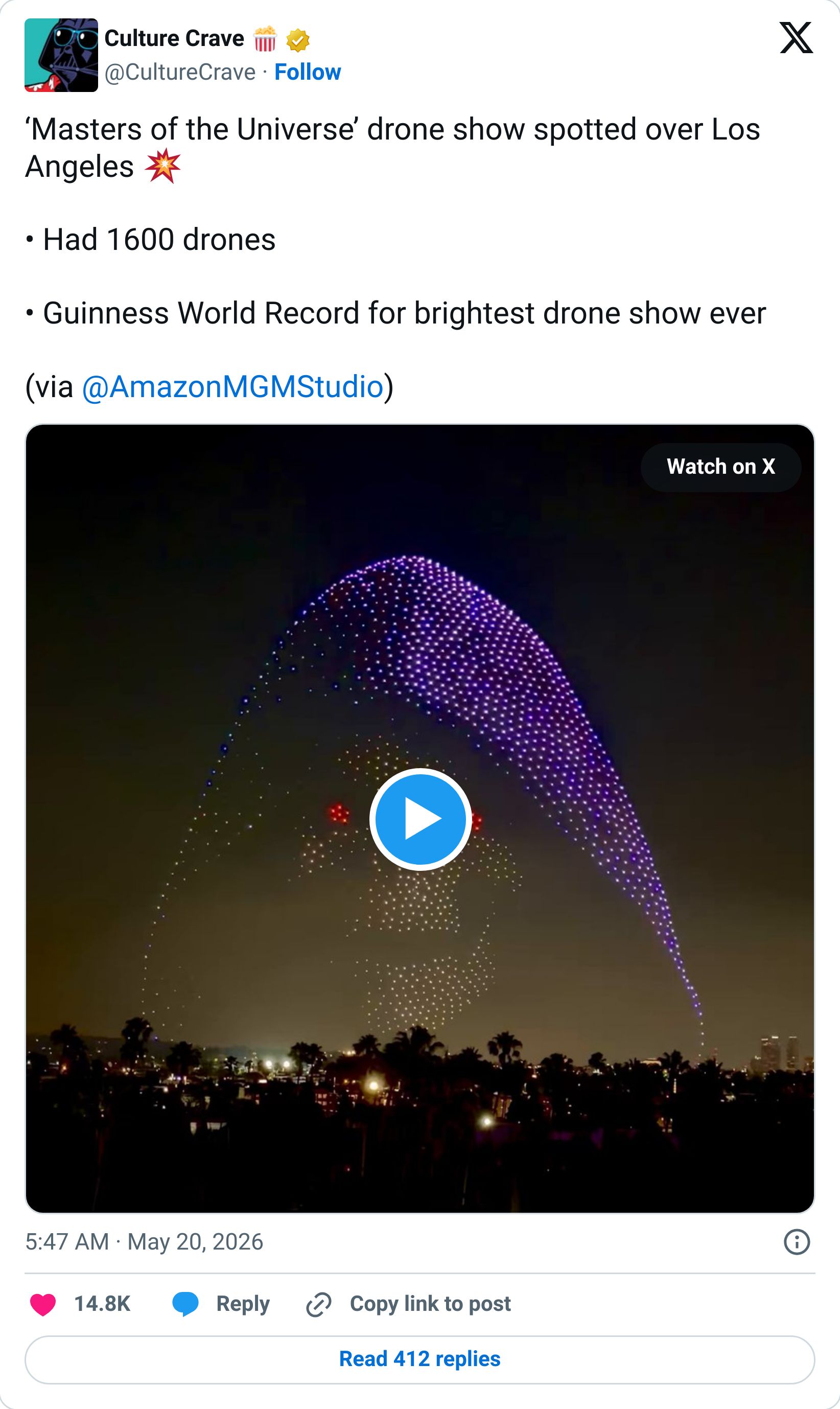 Tweet screenshot