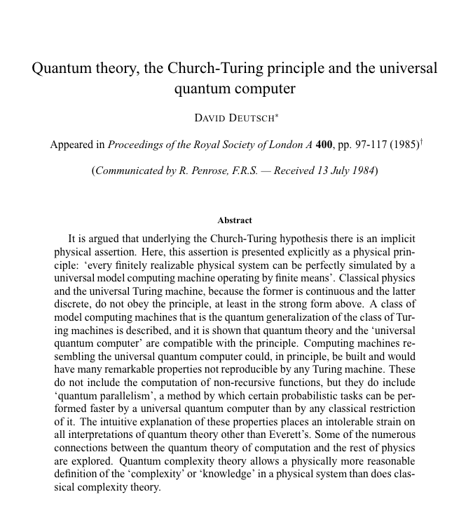 Quantum Genesis The Genesis of Quantum Computing