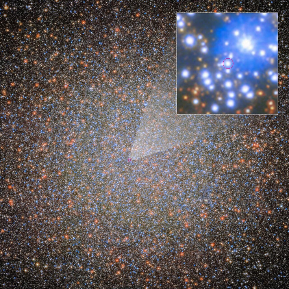 A black hole finally found in Omega Centauri
