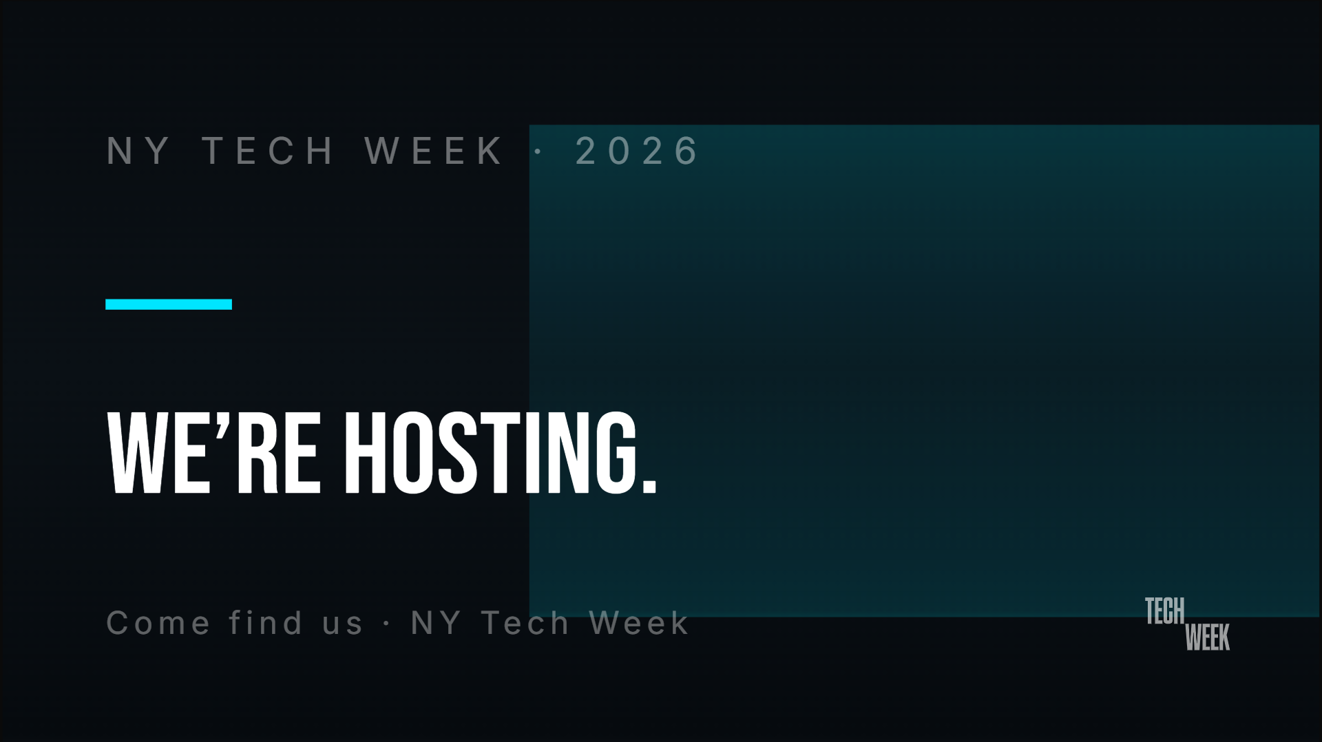 NY Tech Week 2026 - We're Hosting