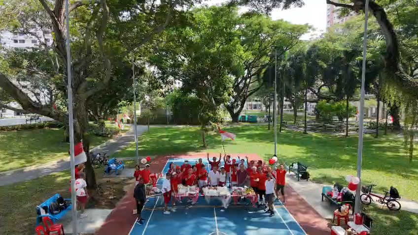"Stand up, stand up for SG"