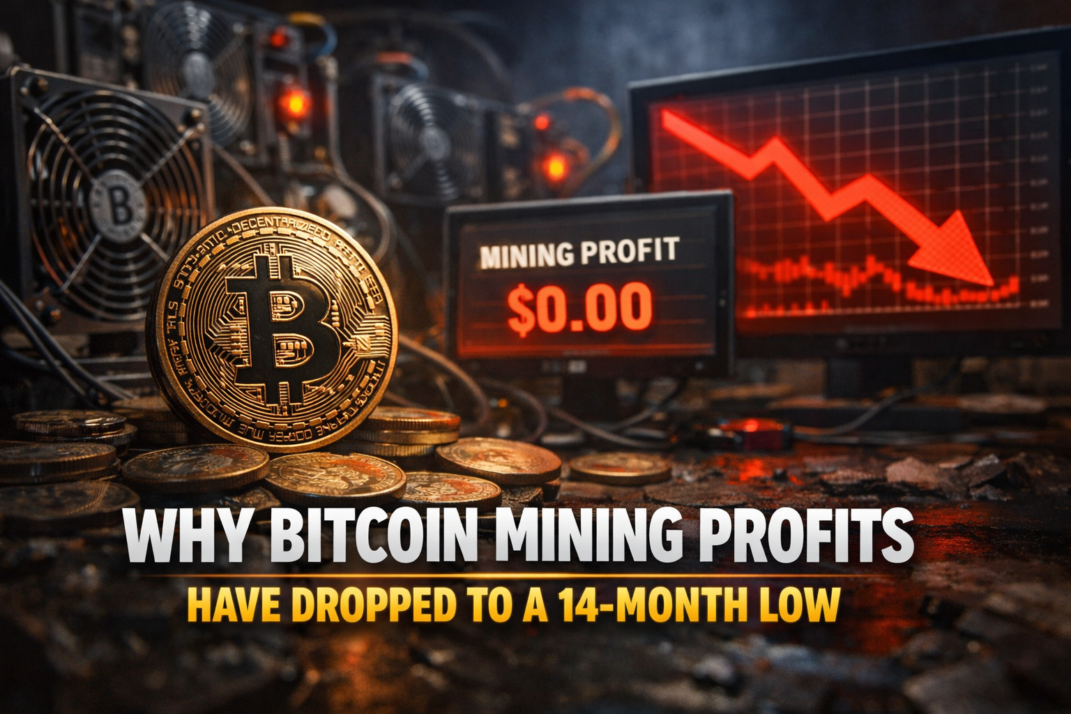 Why Bitcoin Mining Profits Have Dropped to a 14-Month Low
