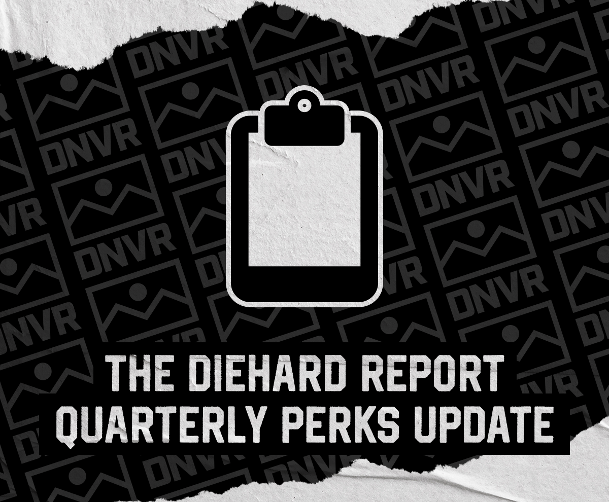 The Diehard Report — quarterly perks update