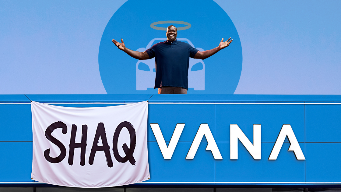 Carvana teams up with Shaquille O'Neal to launch "Shaqbot," an AI car shopping assistant